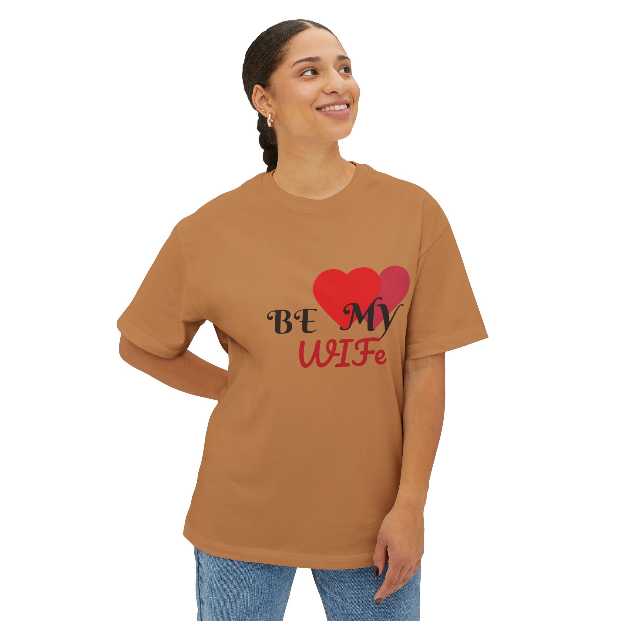 Unisex Boxy Tee - Be My Wife Gift, Anniversary, Engagement, Bridal Shower, Wedding Celebration