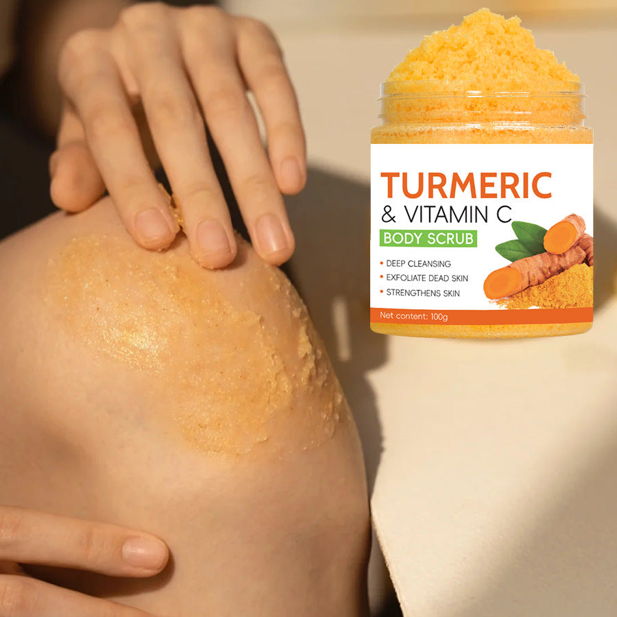 Turmeric Body Cleanser Facial Scrub Cleansing Oil Control Blackhead Remover Shrink Pores Skin Care Body Care
